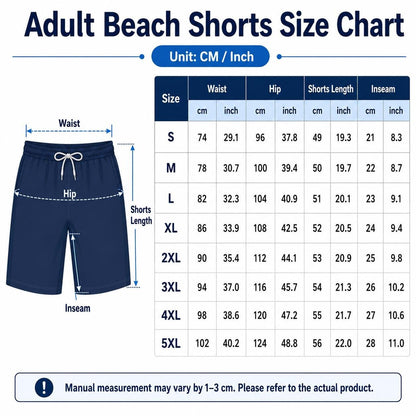 Funny American Flag Swim Trunks for Men – Unique Summer Gift for Beach Lovers