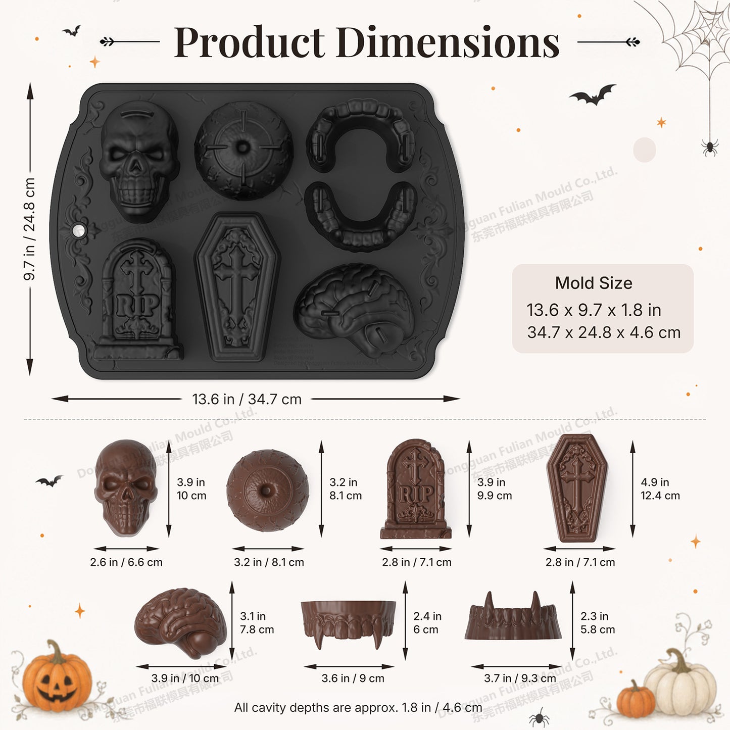 💀 🧊 DIY Silicone Mold Skull Ice Cubes – Food Grade, Slow Melting & Perfect For Whiskey, Cocktails & Halloween Parties 🎃