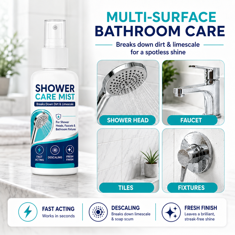 🚿✨Fast-Acting Shower Limescale Remover Spray🧼💪