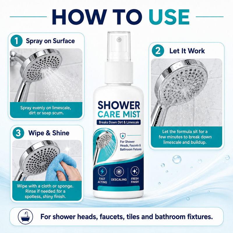 🚿✨Fast-Acting Shower Limescale Remover Spray🧼💪