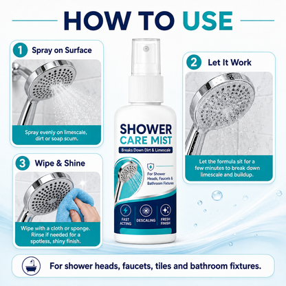 🚿✨Fast-Acting Shower Limescale Remover Spray🧼💪